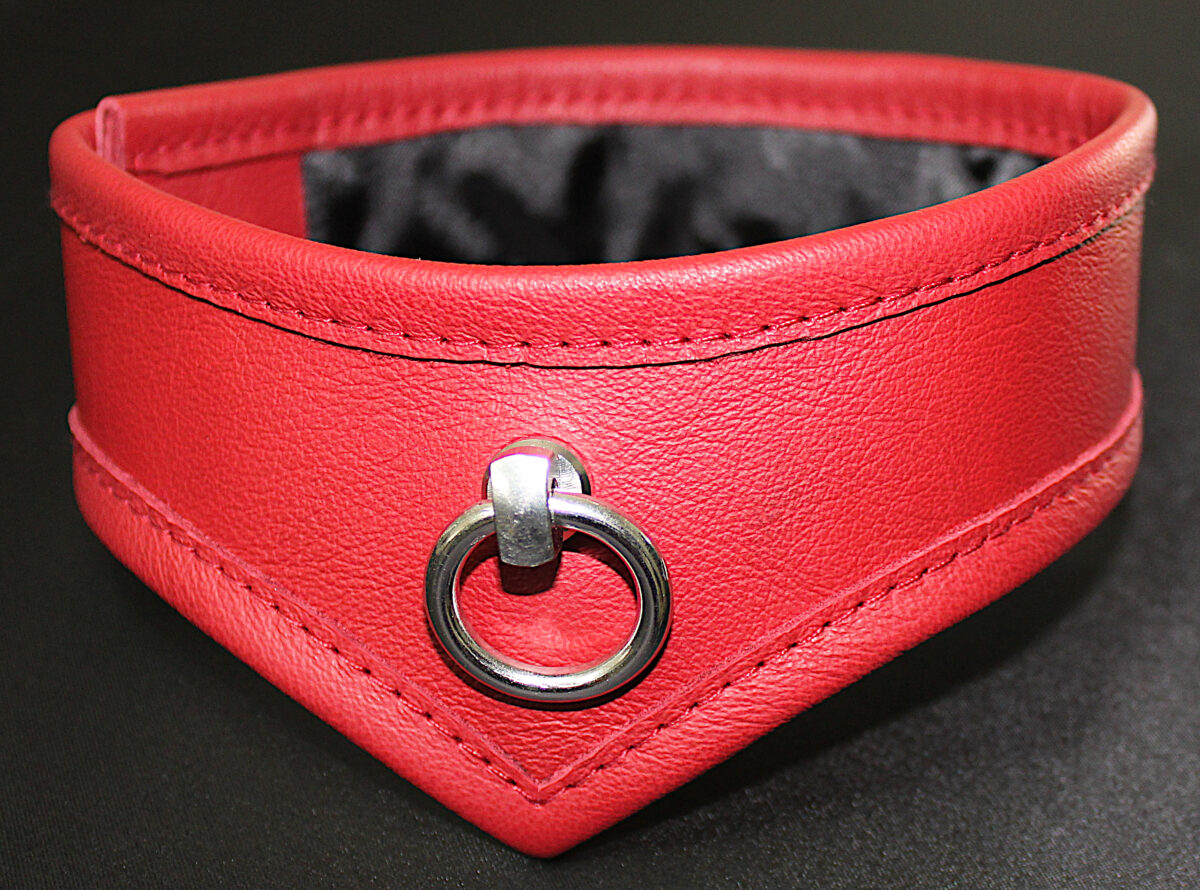 Ein rotes Halsband von Schneiderin Simona